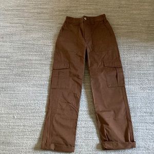 Brown cargo pants